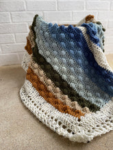 Load image into Gallery viewer, Crochet custom color rainbow blanket and lovey