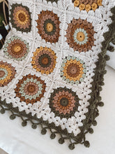 Load image into Gallery viewer, The August Blanket - Sunburst granny square blanket