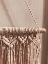 Load image into Gallery viewer, Macrame Hair Bow Holder | Hair Bow Organizer | Boho Nursery