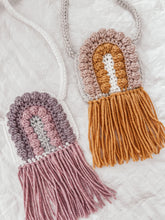 Load image into Gallery viewer, Crochet rainbow toddler purse