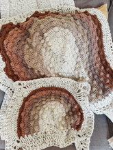 Load image into Gallery viewer, Crochet custom color rainbow blanket and lovey