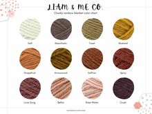 Load image into Gallery viewer, Crochet chunky rainbow blanket