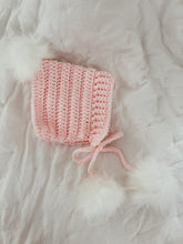 Load image into Gallery viewer, Crochet Baby Bonnet | Gender Neutral Bonnet | Newborn Bonnet | Toddler Bonnet | Child Bonnet |