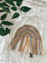 Load image into Gallery viewer, Crochet rainbow crop top