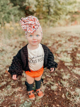 Load image into Gallery viewer, Crochet poet baby-toddler cardigan
