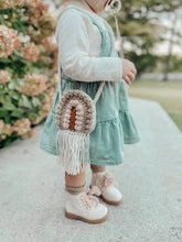 Load image into Gallery viewer, Crochet rainbow toddler purse