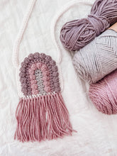 Load image into Gallery viewer, Crochet rainbow toddler purse