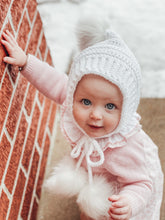 Load image into Gallery viewer, Crochet Baby Bonnet | Gender Neutral Bonnet | Newborn Bonnet | Toddler Bonnet | Child Bonnet |