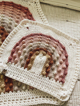 Load image into Gallery viewer, Crochet custom color rainbow blanket and lovey