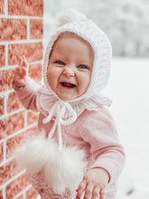 Load image into Gallery viewer, Crochet Baby Bonnet | Gender Neutral Bonnet | Newborn Bonnet | Toddler Bonnet | Child Bonnet |