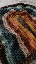 Load image into Gallery viewer, Chunky crochet rainbow blanket
