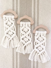 Load image into Gallery viewer, Cloud Macrame Teether | Baby Toy
