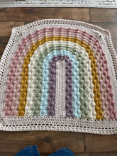 Load image into Gallery viewer, Rainbow blanket - ready to ship
