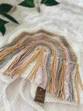 Load image into Gallery viewer, Crochet rainbow crop top
