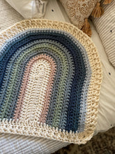 Load image into Gallery viewer, Crochet chunky rainbow blanket
