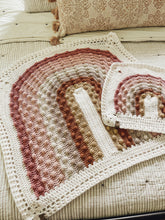 Load image into Gallery viewer, Crochet custom color rainbow blanket and lovey
